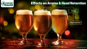 The Role of Aroma and Head Retention in Craft Beer. Beer is a sensory delight, and much of its taste comes from its aroma. A well-designed glass helps concentrate the aroma, enhancing the overall flavor profile. Additionally, some glasses are designed to preserve or promote head retention. This foam layer acts as a barrier, locking in the aromas and giving your taste buds the full flavor of the beer.