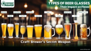 How Beer Glasses Impact Craft Beer’s Taste, Maximize Flavor and Experience | DVKSP's Beer Glassware Guide for Brewers : Discover how the right beer glasses enhance and affect taste, aroma, and carbonation. Elevate your brew with DVKSP’s guide to beer glassware - Explore how different beer glasses enhance & affect your beer's aroma, taste, and carbonation. Find the perfect glass for your beer with DVKSP’s guide.